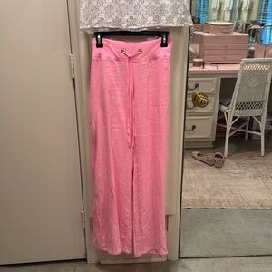 Lilly  Pulitzer pink linen pull on pant🌸 L